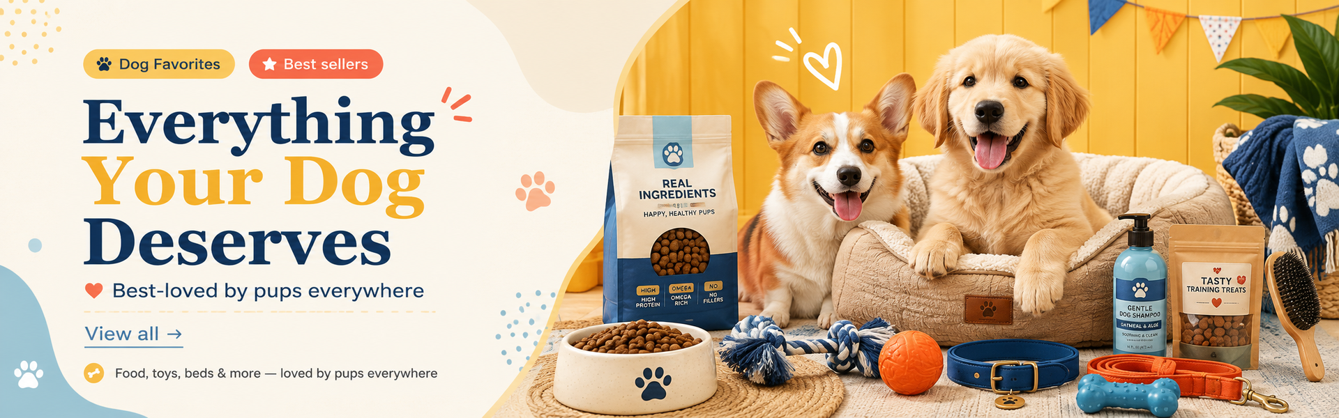 Everything Your Dog Deserves — Food, toys, beds & more — loved by pups everywhere