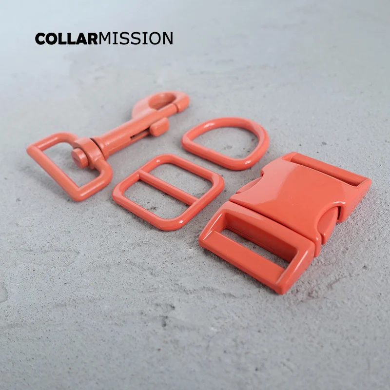 (metal Buckle+adjust Buckle+d Ring+metal Dog Clasp/Set)20mm and 25mm DIY Cat Dog Collar (1set) 1005001523477607