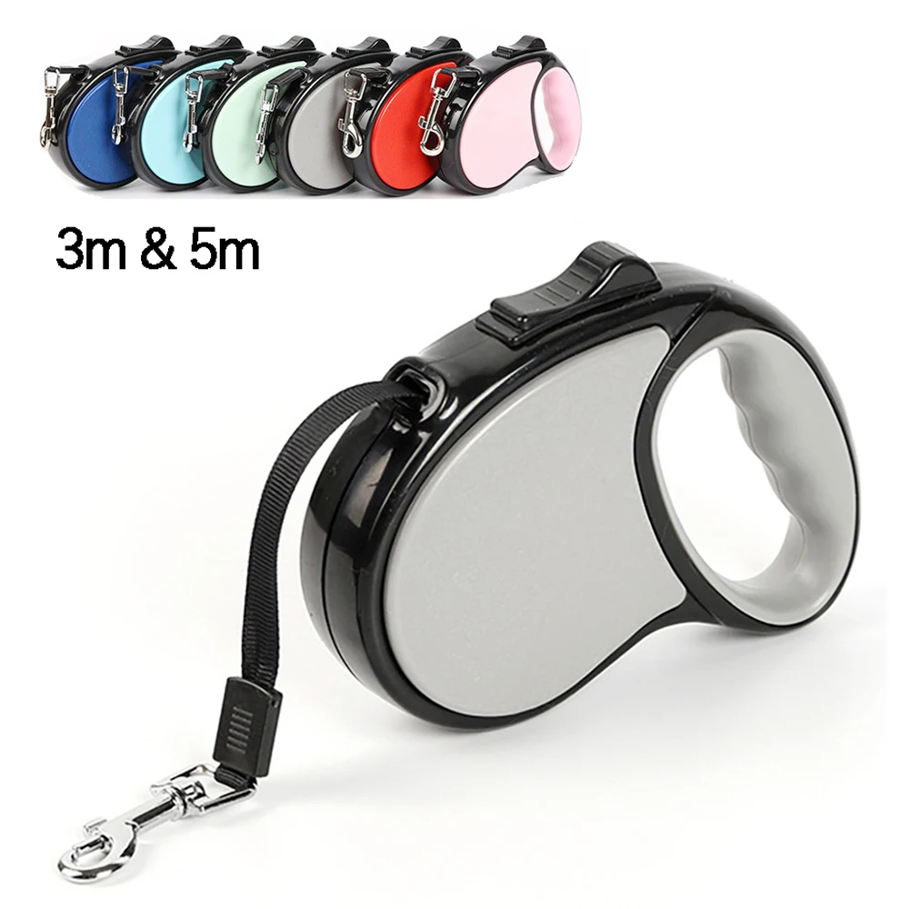 New Retractable Pet Dog Leash 3m 5m Automatic Durable Nylon Dog Lead Extending Puppy Walking 1005001540649172