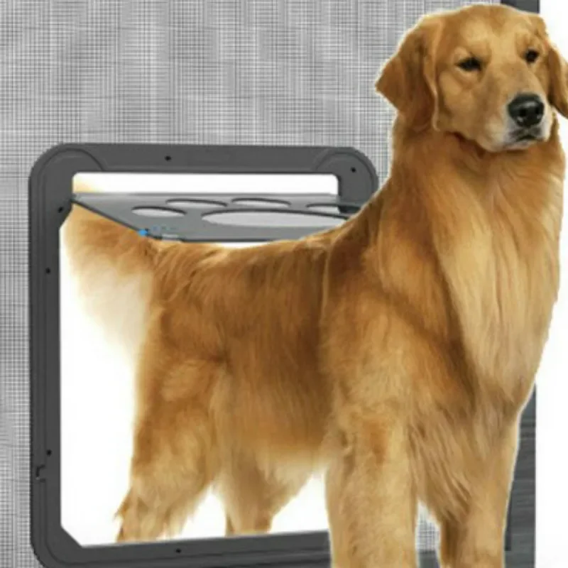 Small Door Pet Supplies with Lock Cats and Dogs Free Access to Mosquito Screen Nylon Mesh WF1015 1005001597545894