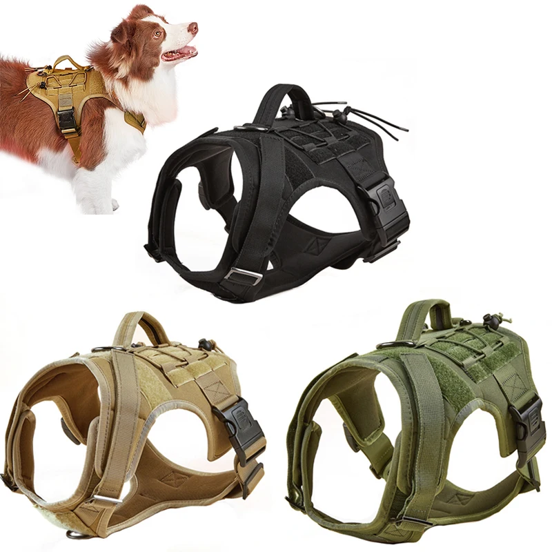 Tactical Dog Vest Harness No Pull Comfortable Adjustable Pet Harness for Medium Large Dog Military 1005001652618451
