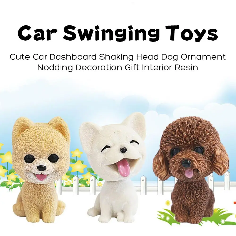 Car Dashboard Decor Nodding Puppy Toys Shaking Head Dog Ornaments Car Bobblehead Dog Toy Wobble 1005001781041174