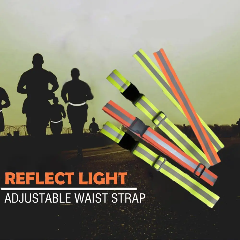 Reflective Belt Adjustable Waist Strap High Visibility Safety Reflective Gear Belt Reflective for 1005001854615963