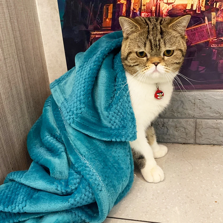 Pet Blanket Dog Fluffy Towel Blanket Fleece Sleeping Cover Towel Cushion for Dog Cats Mat Bed 1005001992021313