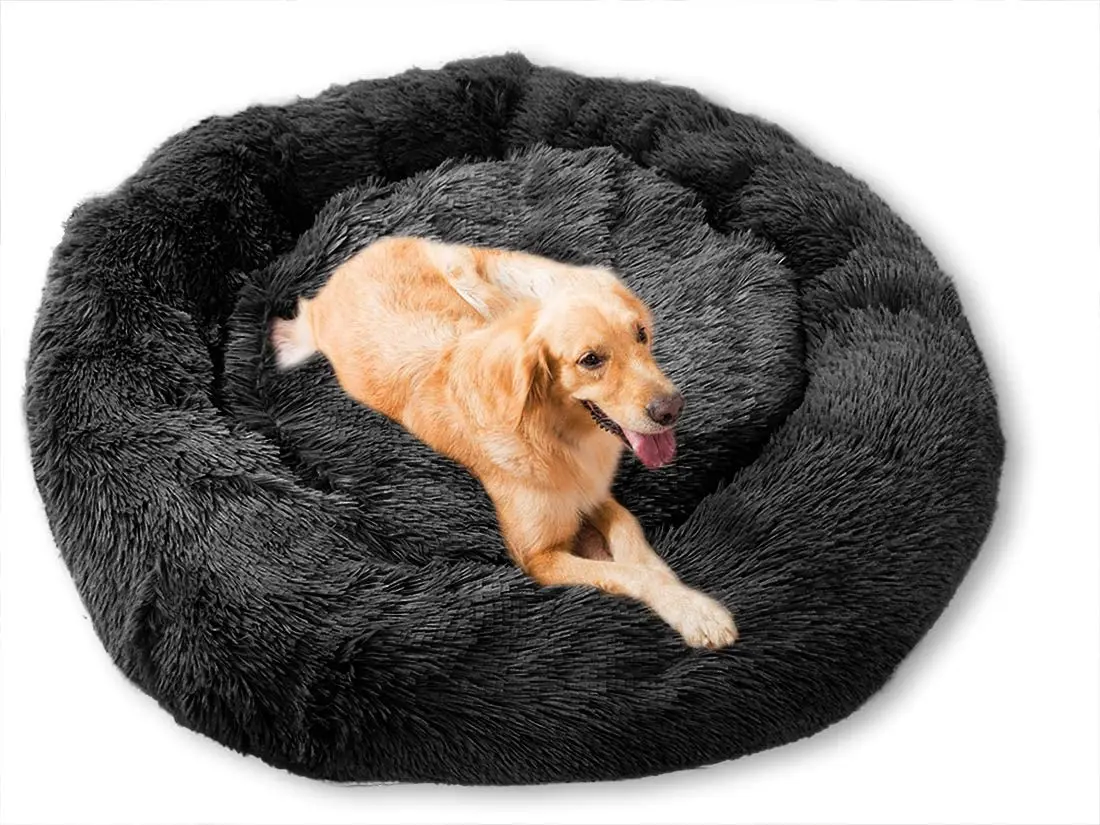 Pet Bed for Dog Extra Large Dog Round Kennel Breathable Solid Houses for Large Dogs Cat Beds Plush 1005002071197099