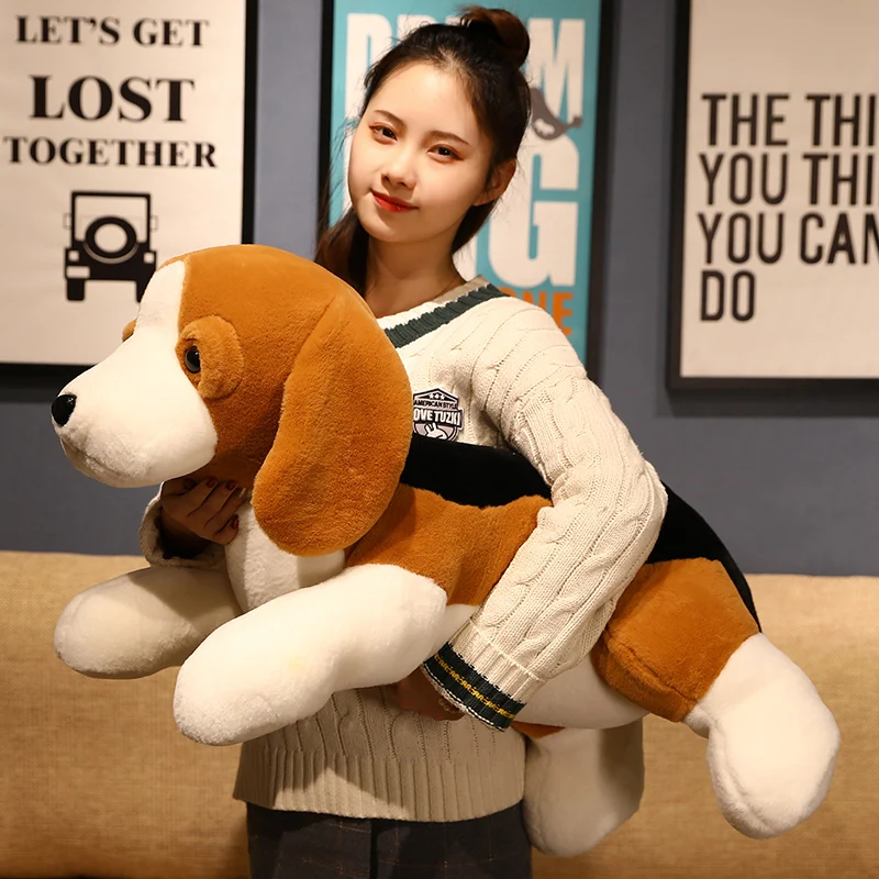 1pc 40/60/80cm Cute Beagles Plush Toys Soft Stuffed Animal Dog Dolls Cushion Sleeping Plushie 1005002176065089