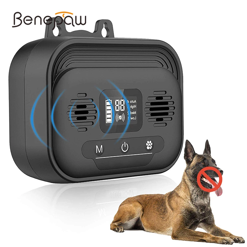 Benepaw Effective Anti Barking Device Adjustable LCD Screen Ultrasonic Dog Bark Deterrent 1005002185730077
