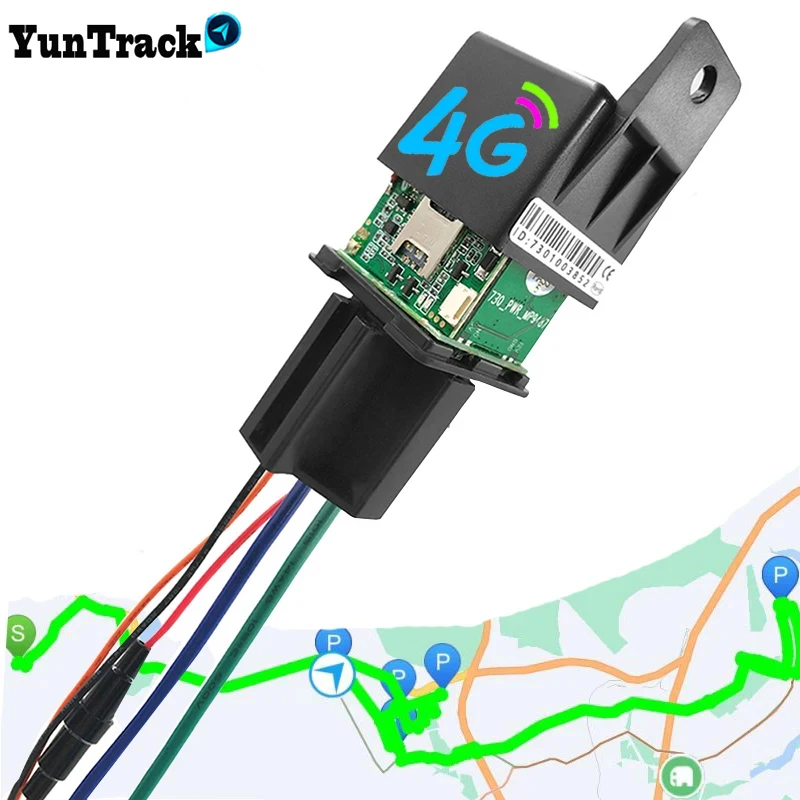 Latest Motorcycle Car Relay GPS Tracker 4G 95V hide Tracking Device Cut Off Oil Towed away ACC 1005002309729006