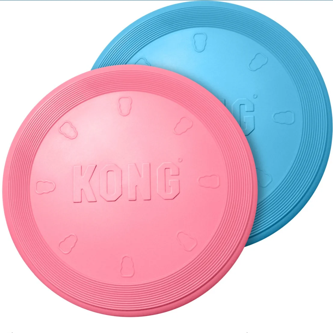 KONG Puppy Flyer Dog Toy, Blue/Pink 1005002447035668