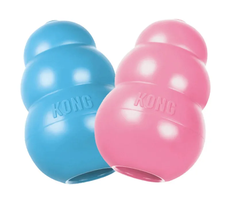 KONG Puppy Natural Teething Rubber Dog Chew Toy with Your Choice of Dog Treat Toy XS-L 1005002473872783