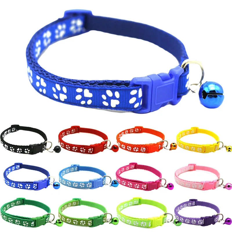 1pc Colorul Pet Supplies Cat Collar With Bell Adjustable Buckle Collar Cat Pet Supplies Cat 1005002534441747