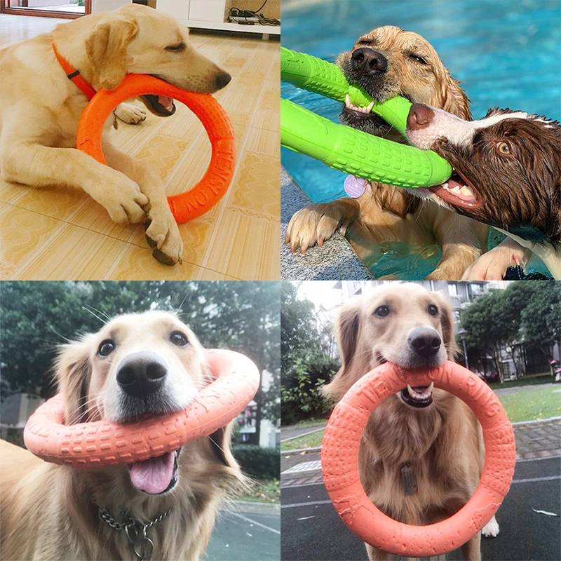 Dog Toys for Big Dogs EVA Interactive Training Ring Puller Resistant for Dogs Pet Flying Discs Bite 1005002568334583