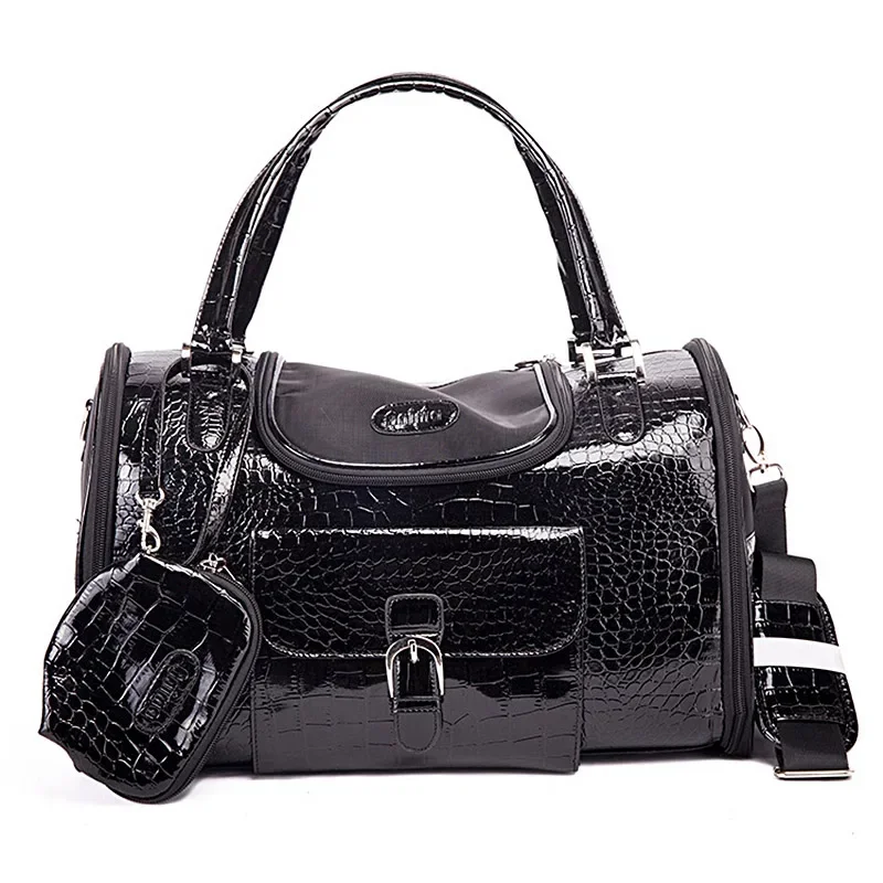 Portable Outdoor Pet Cat Dog Carrier Bag with Purse Leather Travel Small Dog Chihuahua Teddy 1005002656638317