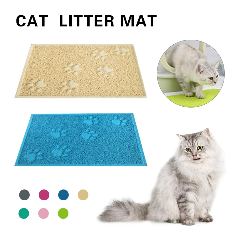 Pet Cat Litter Mat Portable Soft Paws Printed Pad Waterproof Non Slip Pad for House Floor Car 1005002703360840