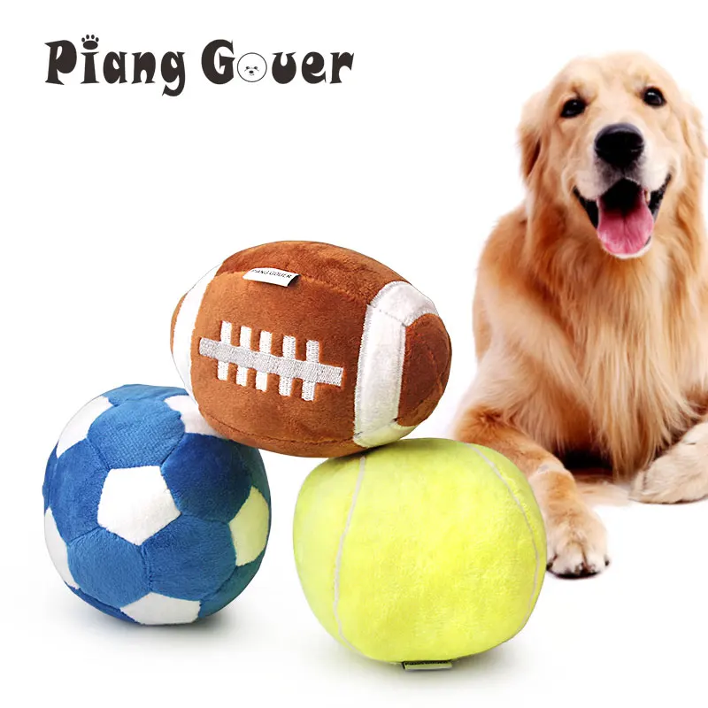 Football Dog Toy Play Puppy Tennis Pet Toy Soft Rugby Interactive Ball Toys for Cat 1005002789985253