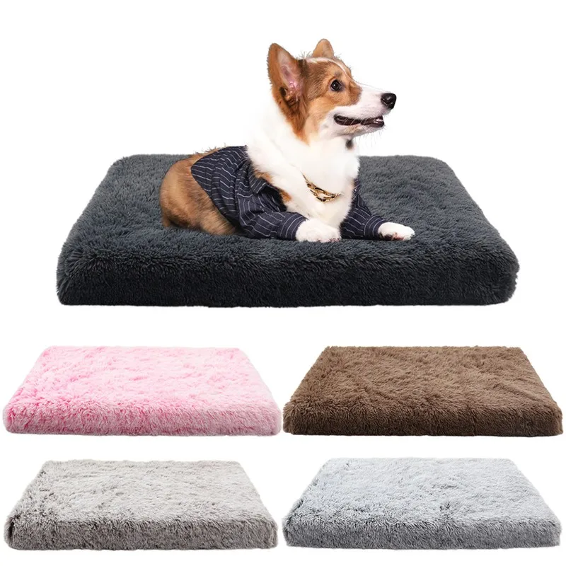 Ultra Plush Deluxe Orthopedic Foam Dog Bed Rectangular Pet Mattress Cushion with Removable Cover 1005002796377738