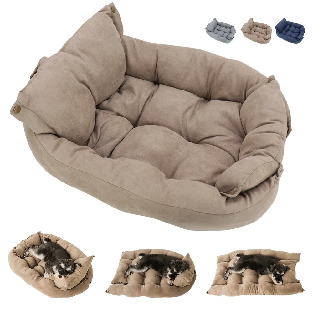 Multifunction Dog Bed Mat 3 IN 1 Dogs Cat Sleeping Bed Sofa Warm Winter Puppy Kitten Nest Kennel 1005003014264917