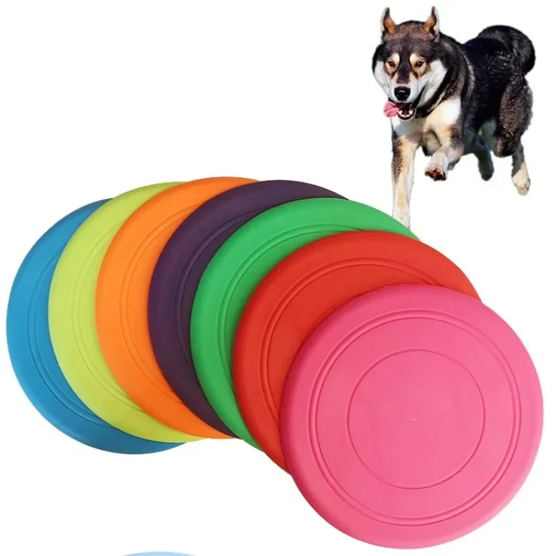 Silicone Flying Saucer Tray Dog Cat Toy Rubber Flying Discs Dog Game Resistant Chew Puppy Training 1005003103754121