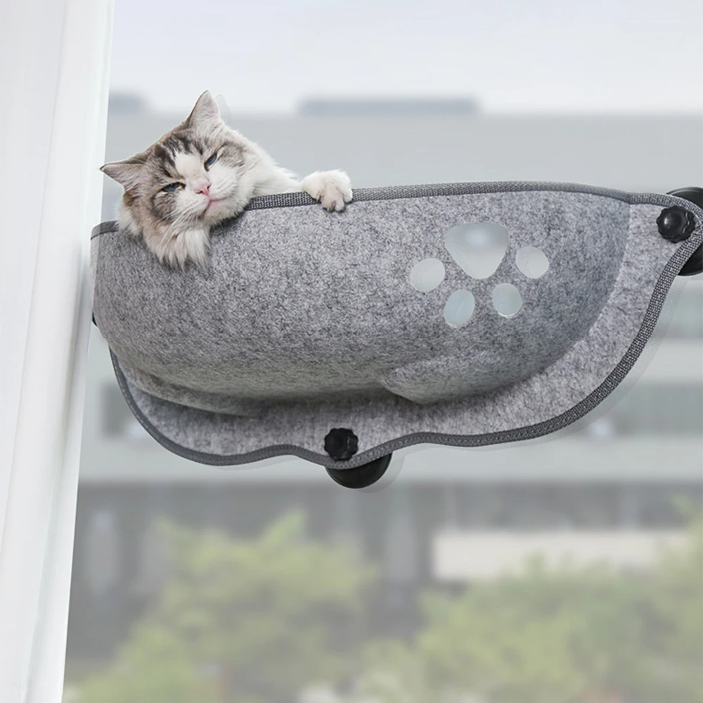 Cat Window Hammock With Strong Suction Cups Pet Kitty Hanging Sleeping Bed Storage For Pet Warm 1005003142833115