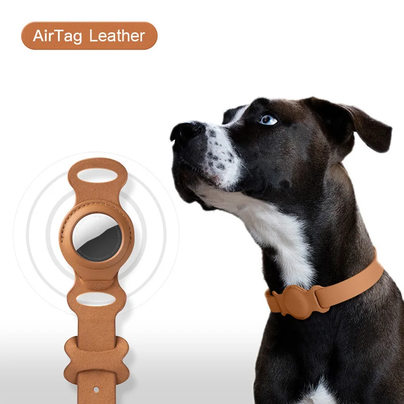 Original Airtag Case Leather Dog Cat Traction Collar For Apple Airtags Location Tracker Pet 1005003187808534