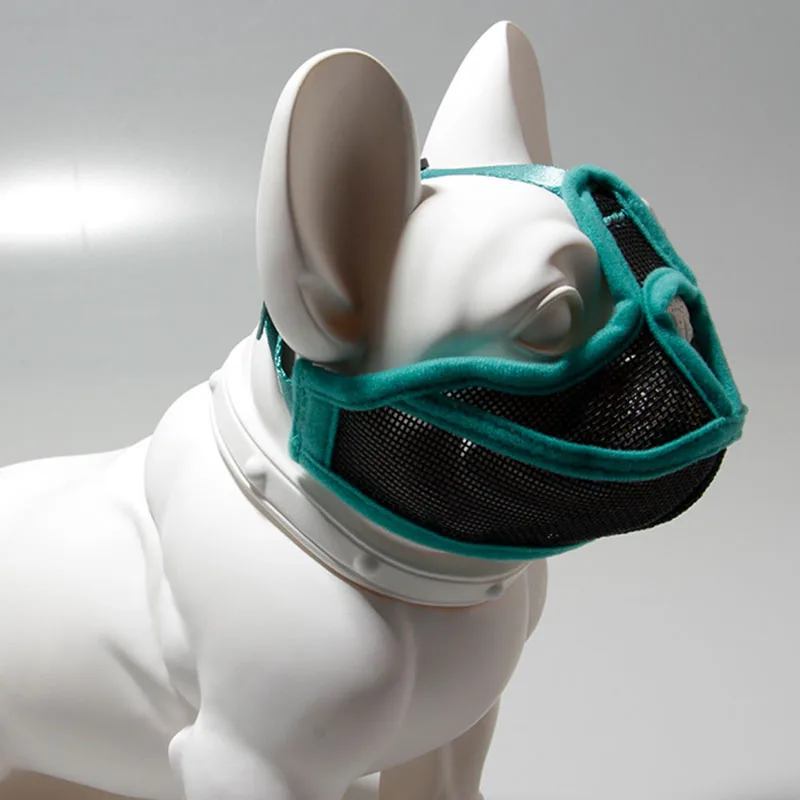 Short Snout Dog Muzzles Adjustable Soft Breathable Mesh for Biting Chewing Barking Training Collars 1005003204950234
