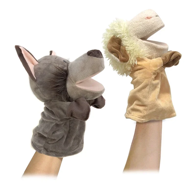 Stuffed Plush Animals Toys Hand Finger Story Puppet Kawaii Dolls Educational Baby Toys Lion 1005003222134792