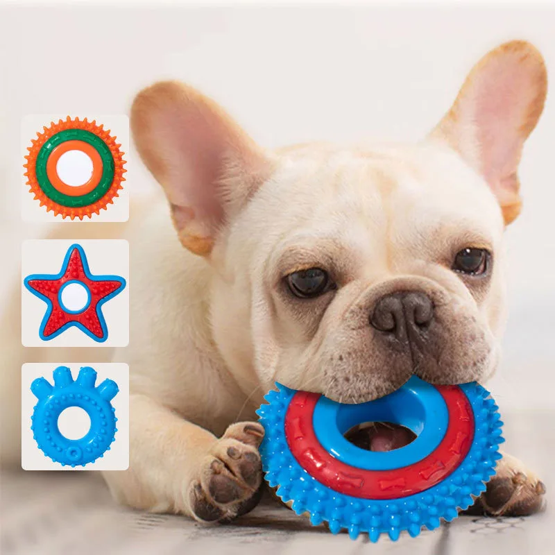 Teething Puppy Dog Chew Toy for Small Dogs Safety Rubber Pet Toys Chihuahua Cat Playing Ball 1005003374978240