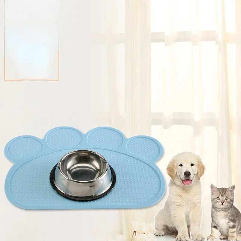 Waterproof Pet Mat for Dog Cat Silicone Pet Food Pad Pet Bowl Drinking Mat Dog Feeding Placemat 1005003414198291