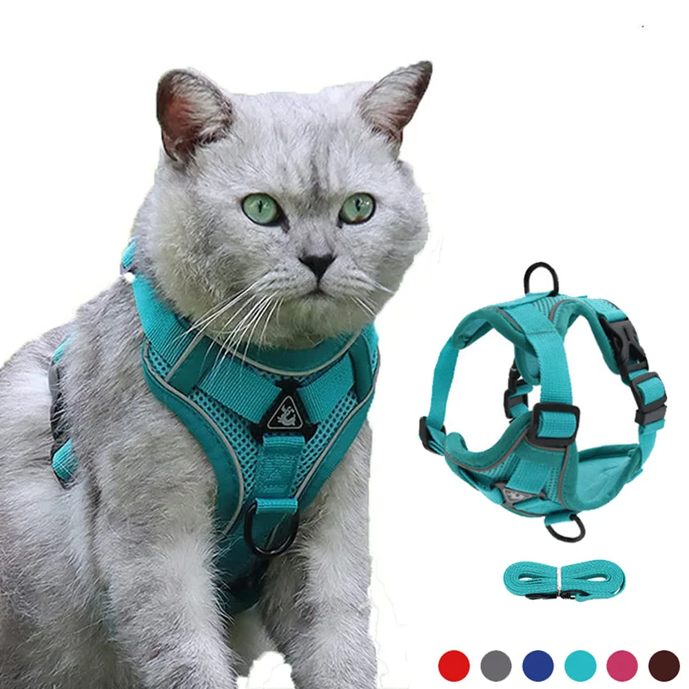 Cat Harness Escape Proof Breathable Cat Harness and Leash for Walking Outdoor Easy Control Pet Dog 1005003501817199