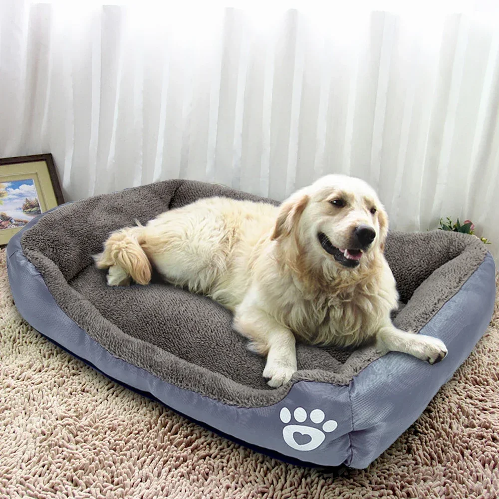 Pet Sofa Dog Bed Soft Fleece Warm Dog House Waterproof Bottom For Small Medium Large Dogs Cats Beds 1005003647954633