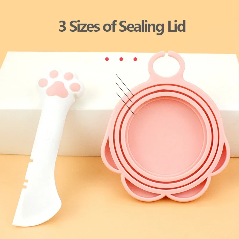 Pet Spoon Multifunctional Can Opener Wet Food Mixing Spoon Silicone Cat Can Sealing Cover Food 1005003701677640
