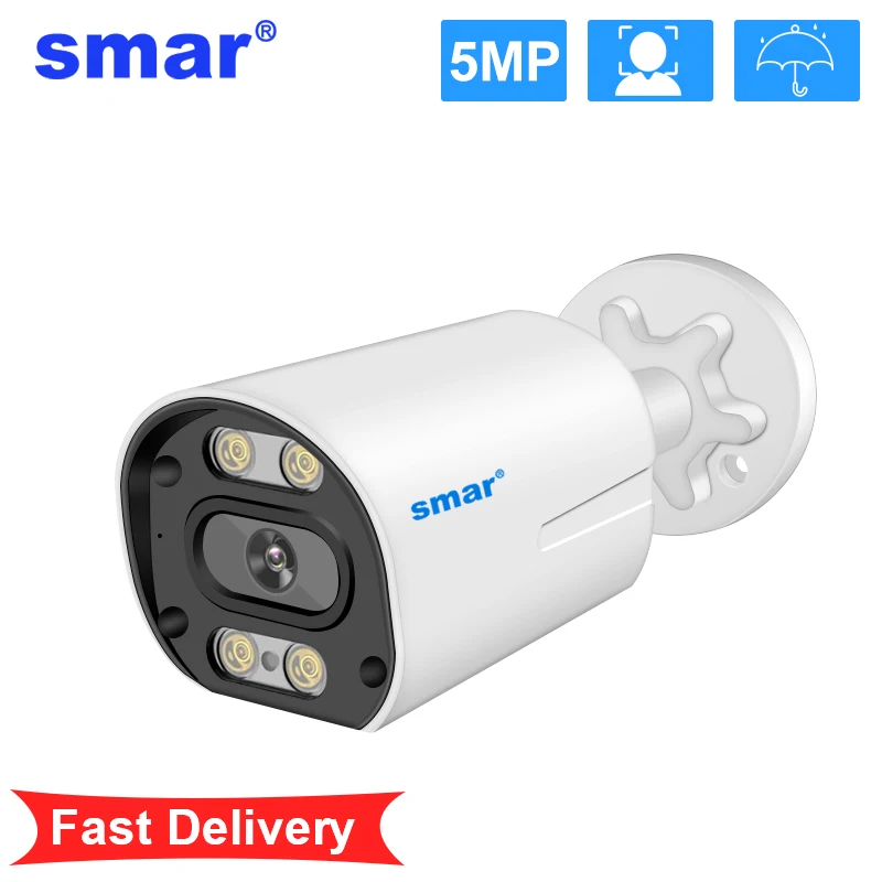 Smar 5MP Camera IP/POE 5MP With Audio Security Camera Indoor Outdoor Waterpfoof Night Vision Video 1005003709877639