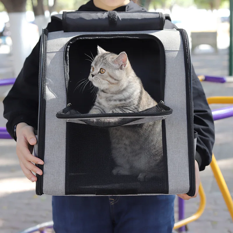 Pet Cat Backpacks Breathable Outdoor Cat Carrier Shoulder Bag for Small Dogs Cats Portable Travel 1005003711729855