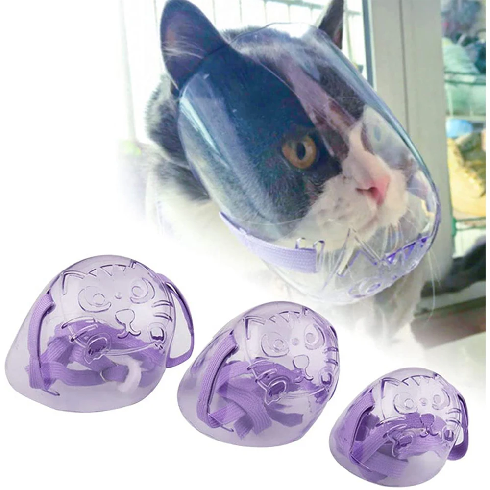 Breathable Cat Dog Muzzle Mouth Guard From Biting Chewing Grooming Restraint for All Cats and 1005003768355537