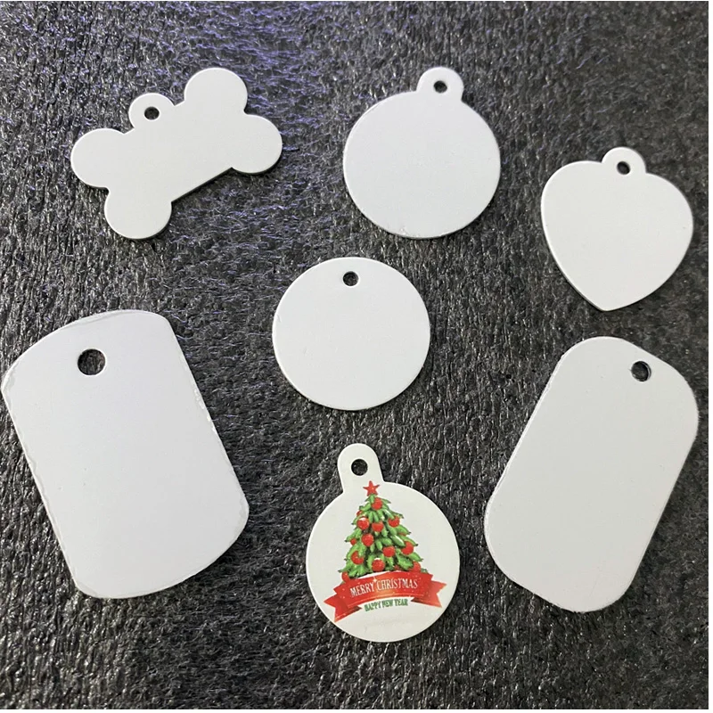 Sublimation Dog Tag Pet Aluminum Id Cat Tags Accessories Address Tag For Dogs 2-sides Heat Transfer 1005003804104380