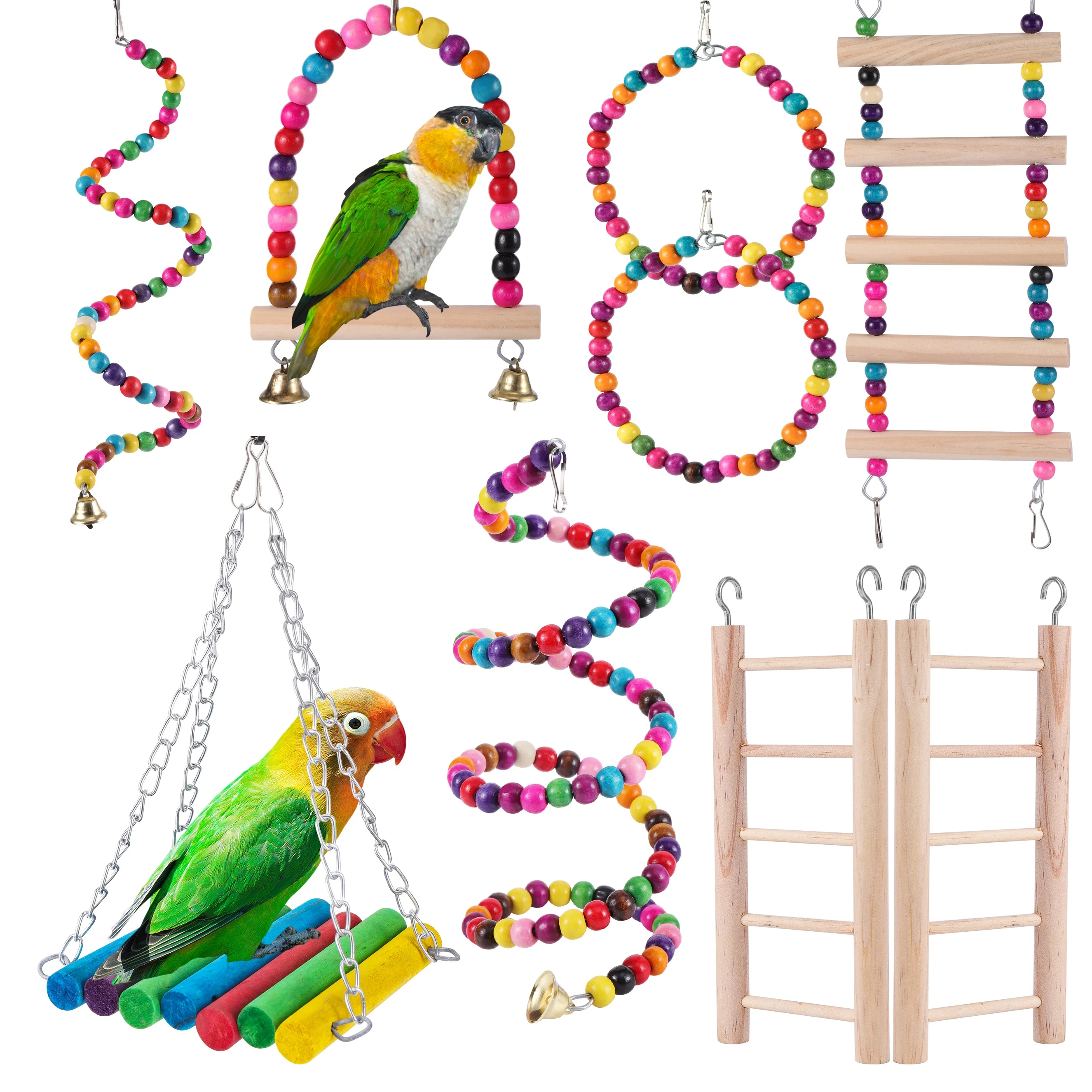 Parrot Bird Toys Accessories Articles Parrot Bite Pet Bird Toy For Parrot Training Bird Toy Swing 1005003832261297