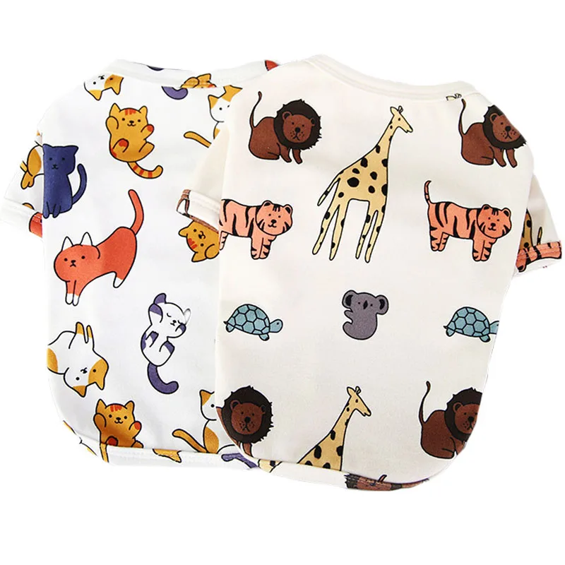 Dog Clothes Animal Pattern Clothing Hoodies Tshirt For Small Dogs Chihuahua Dachshund Costume Puppy 1005003843731033
