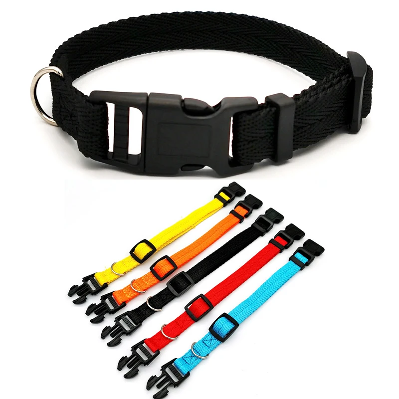 Pet Dog Collar Solid Color Puppy Collars Medium Dogs Quickly Disengaged Pet Dog Training Collar 1005003893781934
