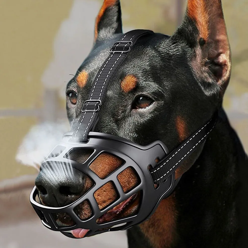 Adjustable Dog Muzzle Soft Silicone Breathable Strong Basket Small Medium Large X-Large Dogs Mouth 1005003970703064