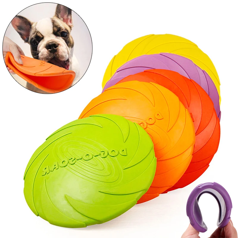 TPR Big Dog Training Toy Flying Discs Disk Interactive Pet Toys for Small Large Dogs Border Collie 1005003973497328