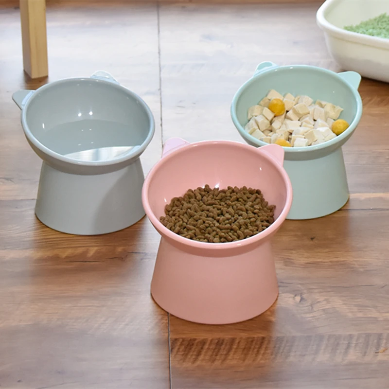 N Hot Cat Bowl High Foot Dog Bowl 45°Neck Protector Cat Pet Food Water Bowl Pet Feeding Cup Pet 1005003985868041