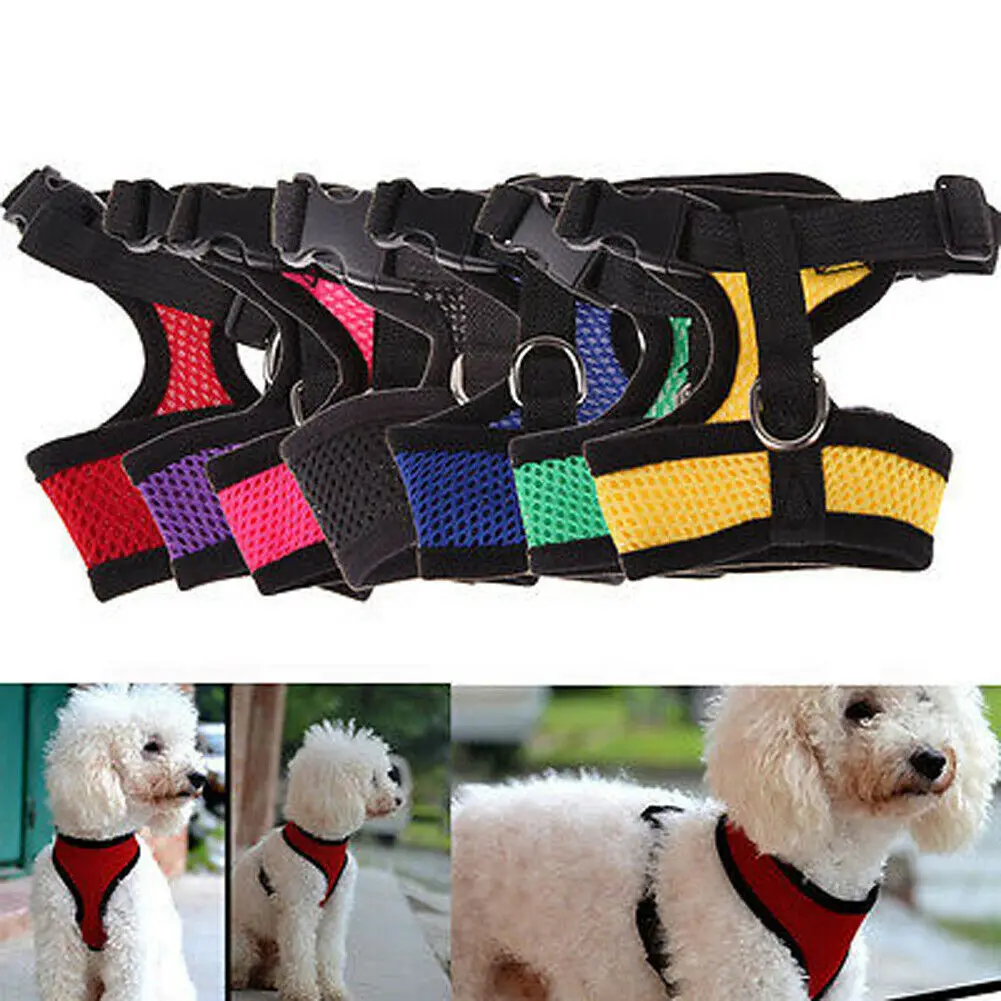 Dog Puppy Breathable Mesh Harness Vest Adjustable Chest Strap Leash Pet Supplies for Dogs Puppy 1005004003603119
