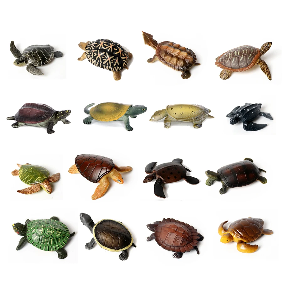 Realistic Miniatures Marine Life Sea Turtle Model Ocean Animal Tortoise Figurines Aquarium 1005004118999223