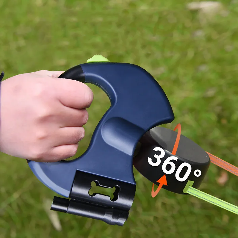 Retractable Dual Double Pet Dog Leash Rope Zero Tangle Walk For Two Dogs With Light Walk Automatic 1005004119276863