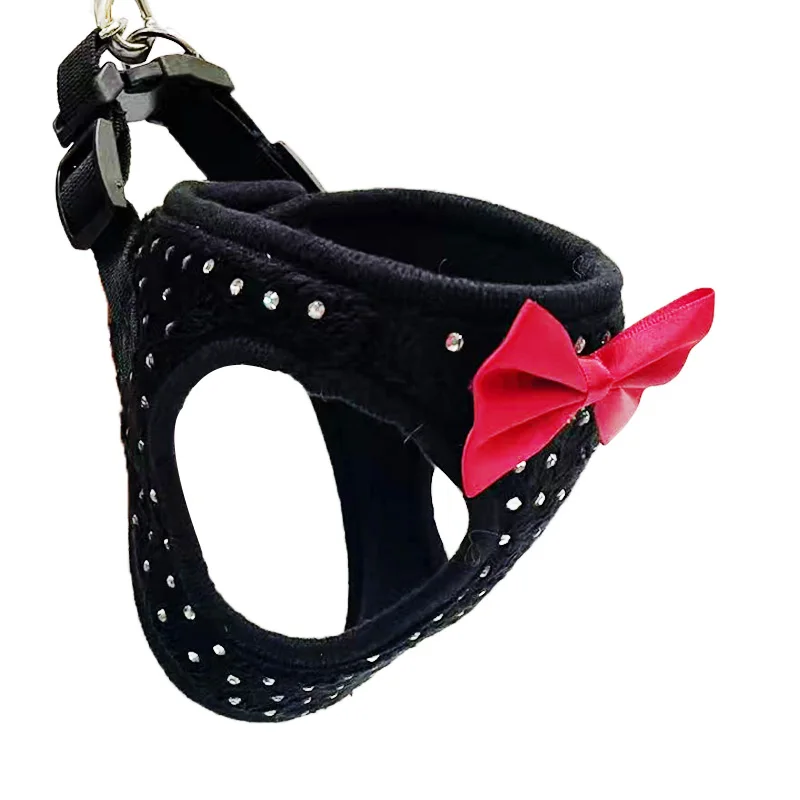 Small Diamond Decoration Soft Breathable Dog Chest Harness Vest Harness for Dogs Pets Collar Pets 1005004251615142