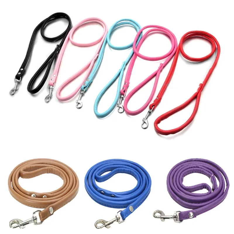 Pu Leather Dog Leashes Small Pet Walking Leash Adjustable Dog Leads Puppy Pet Supplies 1005004295652884
