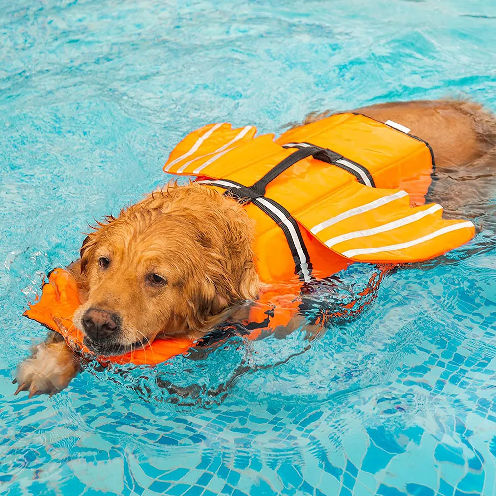 Dog Life Jacket Wings Design Pet Life Vest Dogs Flotation Lifesaver Preserver Swimsuit with Handle 1005004301149166