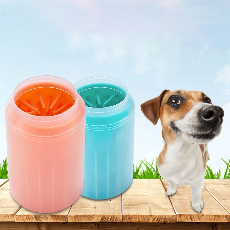 Dog Paw Cleaner Cup Soft Silicone Combs Portable Outdoor Pet Towel Foot Washer Paw Clean Brush 1005004344246138