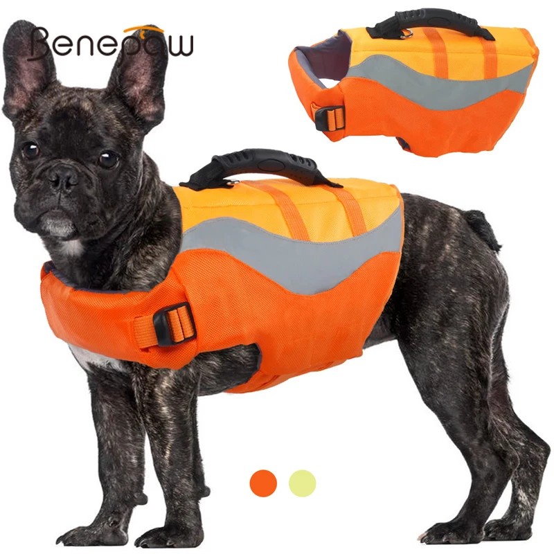 Benepaw Dog Life Jacket Reflective Pet Life Vest For Boating Swimming Leash Ring Small Medium Puppy 1005004387391268