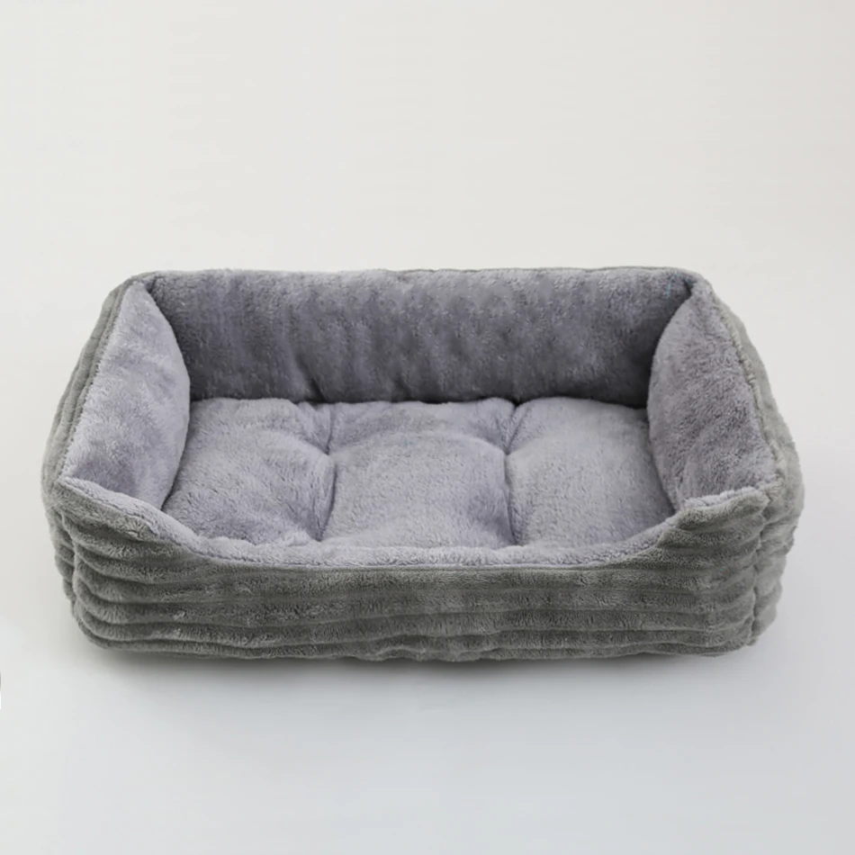 Bed for Dog Cat Pet Square Plush Kennel Medium Small Dog Sofa Bed Cushion Pet Calming Dog Bed House 1005004406959014